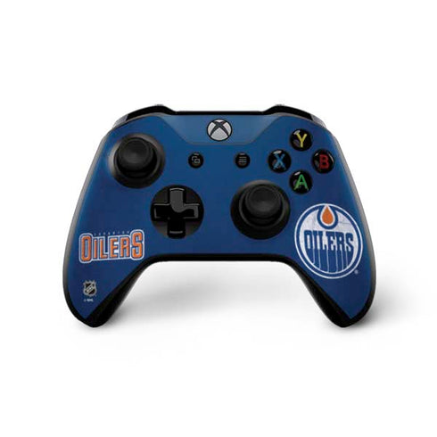 NHL Edmonton Oilers Distressed Xbox One X Controller Skin