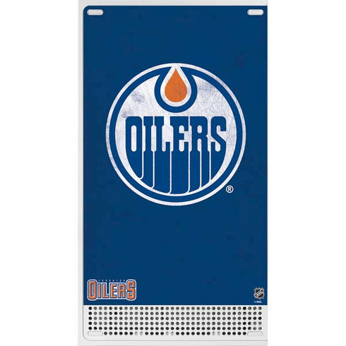 NHL Edmonton Oilers Distressed Xbox Series S Console Skin