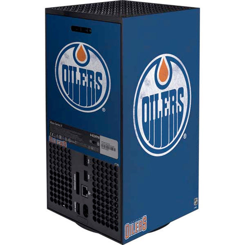 NHL Edmonton Oilers Distressed Xbox Series X Bundle Skin
