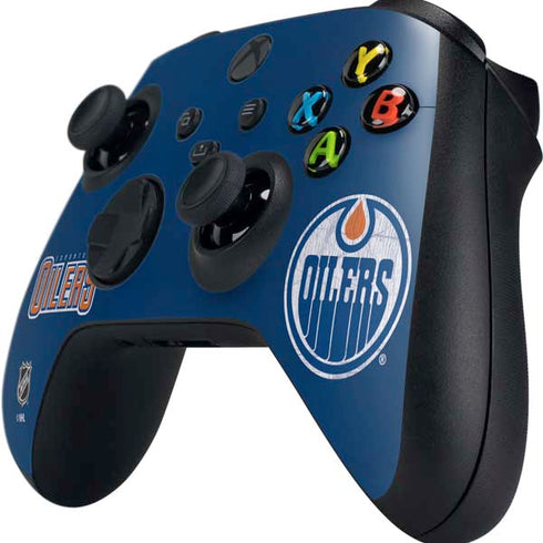 NHL Edmonton Oilers Distressed Xbox Series X Controller Skin