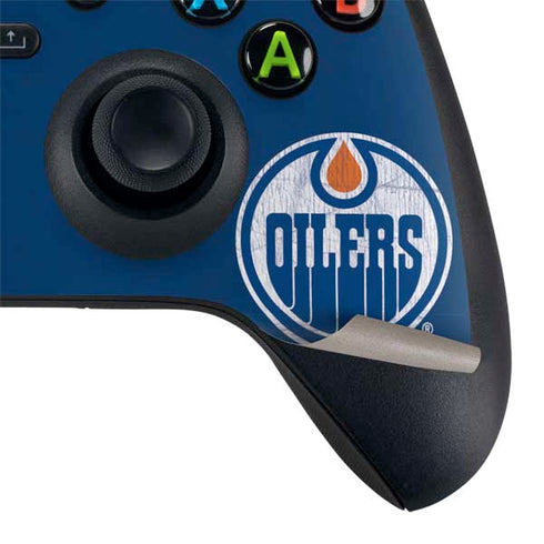 NHL Edmonton Oilers Distressed Xbox Series X Controller Skin