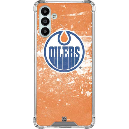 NHL Edmonton Oilers Frozen Galaxy A13 5G Clear Case