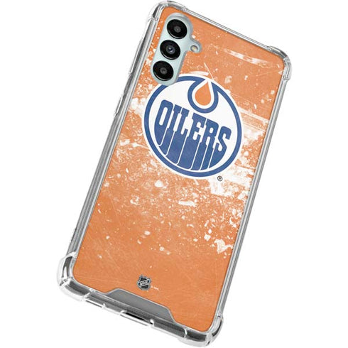 NHL Edmonton Oilers Frozen Galaxy A14 5G Clear Case