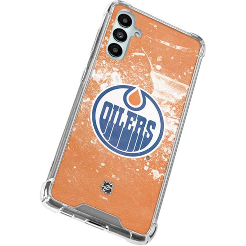 NHL Edmonton Oilers Frozen Galaxy A15 5G Clear Case