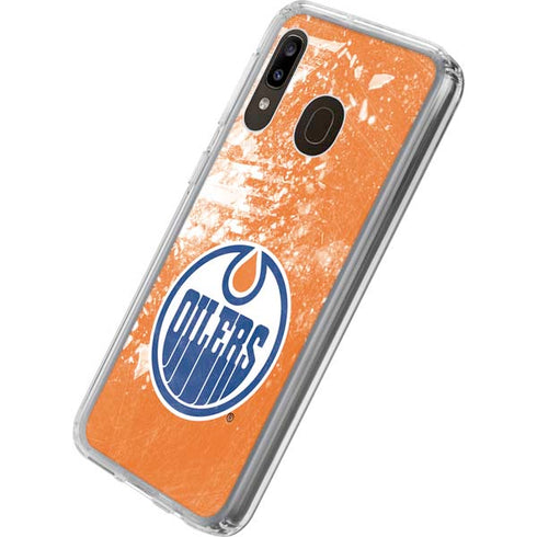 NHL Edmonton Oilers Frozen Galaxy A20 Clear Case