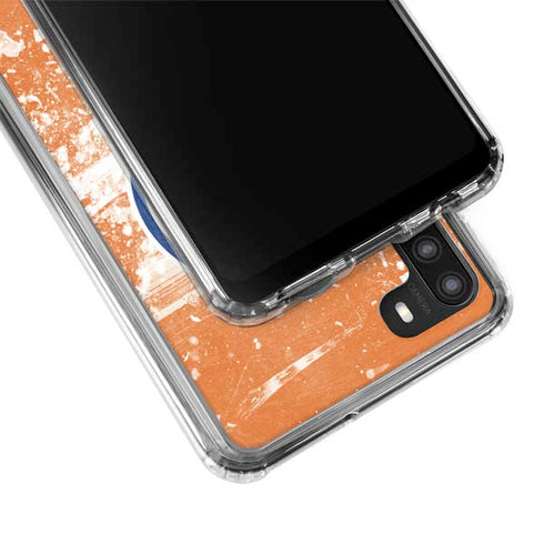 NHL Edmonton Oilers Frozen Galaxy A21 Clear Case
