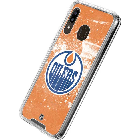 NHL Edmonton Oilers Frozen Galaxy A30 Clear Case