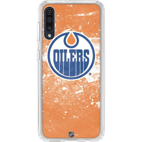 NHL Edmonton Oilers Frozen Galaxy A50 Clear Case