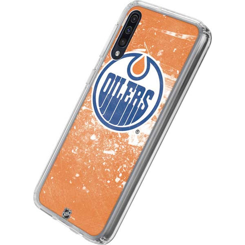 NHL Edmonton Oilers Frozen Galaxy A50 Clear Case
