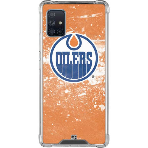 NHL Edmonton Oilers Frozen Galaxy A51 5G Clear Case