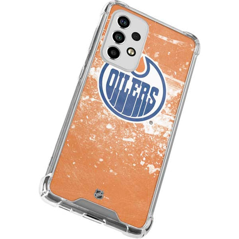 NHL Edmonton Oilers Frozen Galaxy A53 5G Clear Case