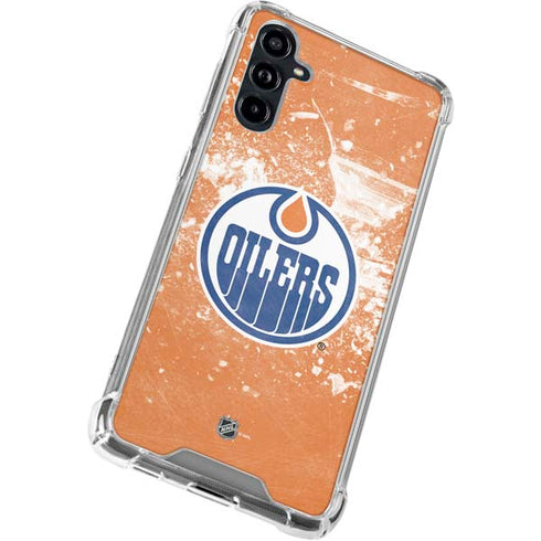 NHL Edmonton Oilers Frozen Galaxy A54 5G Clear Case