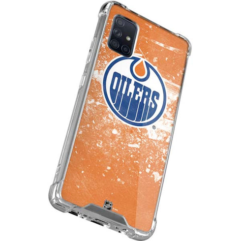 NHL Edmonton Oilers Frozen Galaxy A71 5G Clear Case