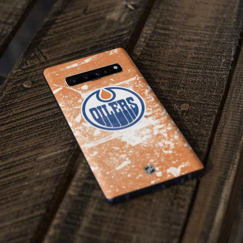NHL Edmonton Oilers Frozen Galaxy S10 Plus Skin