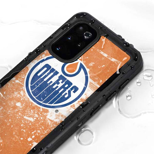 NHL Edmonton Oilers Frozen Galaxy S20 Plus Waterproof Case