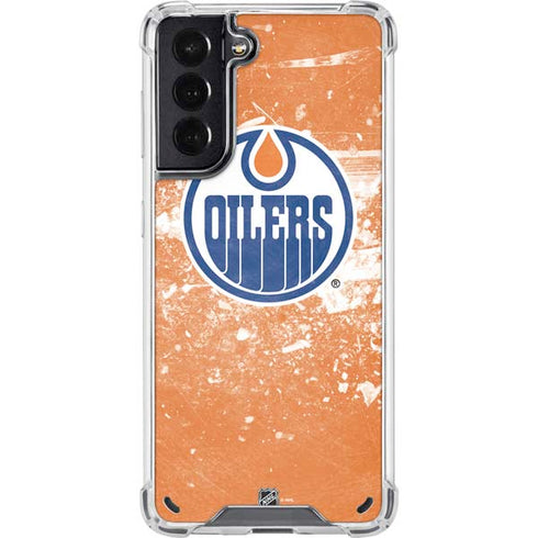 NHL Edmonton Oilers Frozen Galaxy S21 5G Clear Case