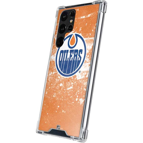 NHL Edmonton Oilers Frozen Galaxy S22 Ultra Clear Case