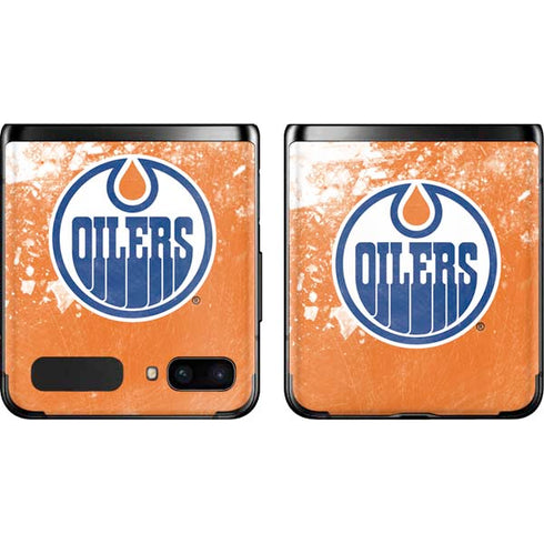 NHL Edmonton Oilers Frozen Galaxy Z Flip Skin