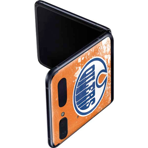 NHL Edmonton Oilers Frozen Galaxy Z Flip Skin