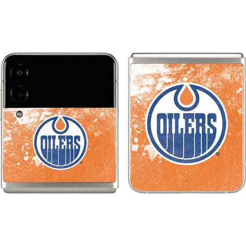 NHL Edmonton Oilers Frozen Galaxy Z Flip3 5G Skin