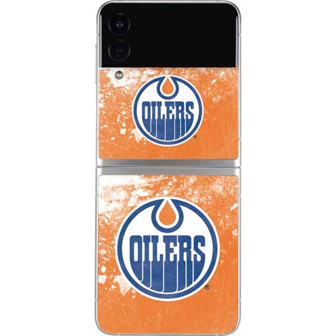 NHL Edmonton Oilers Frozen Galaxy Z Flip3 5G Skin