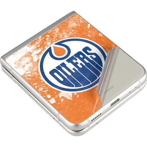 NHL Edmonton Oilers Frozen Galaxy Z Flip3 5G Skin