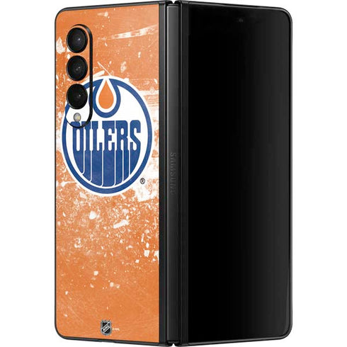 NHL Edmonton Oilers Frozen Galaxy Z Fold3 5G Skin