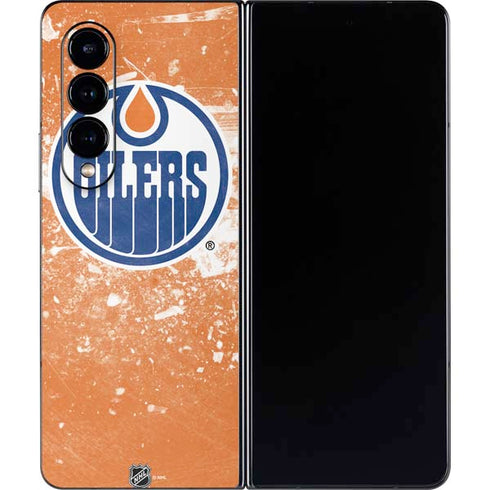 NHL Edmonton Oilers Frozen Galaxy Z Fold4 5G Skin