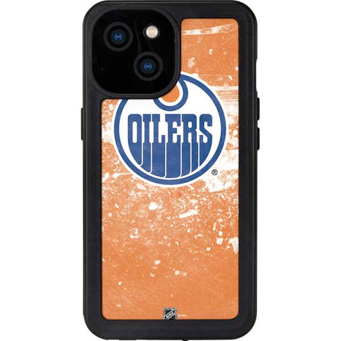 NHL Edmonton Oilers Frozen iPhone 13 Mini Waterproof Case