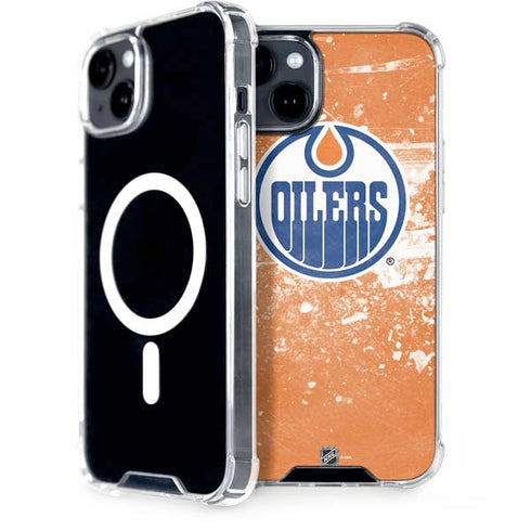 NHL Edmonton Oilers Frozen iPhone 15 Plus MagSafe Case