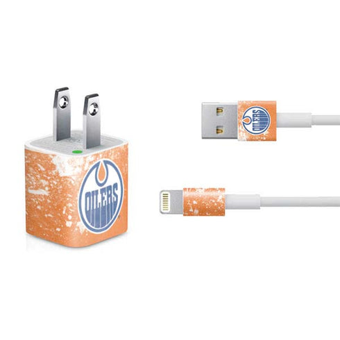 NHL Edmonton Oilers Frozen iPhone Charger (5W USB) Skin