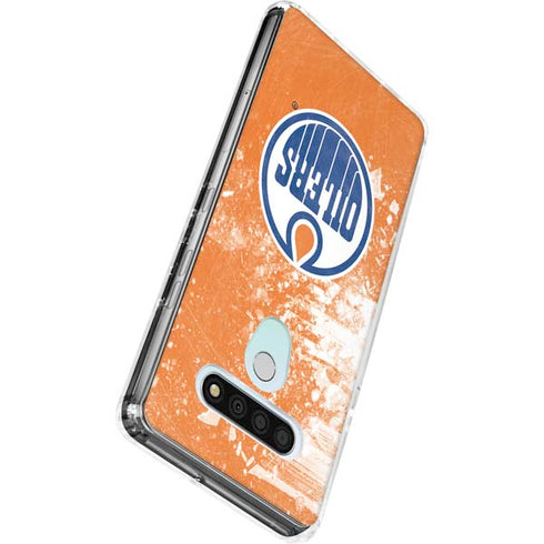 NHL Edmonton Oilers Frozen LG Stylo 6 Clear Case