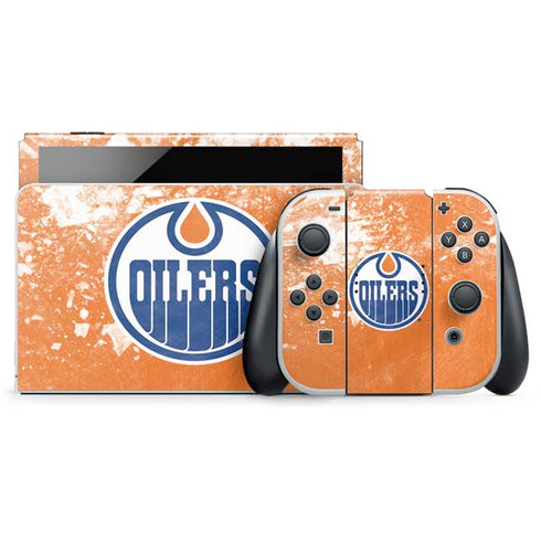 NHL Edmonton Oilers Frozen Nintendo Switch OLED (2021) Skin