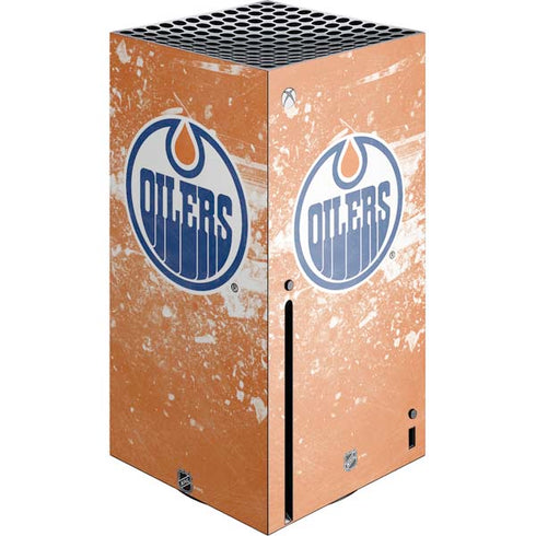 NHL Edmonton Oilers Frozen Xbox Series X Console Skin