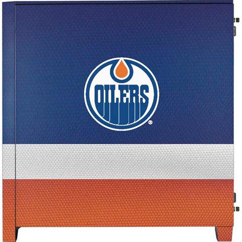 NHL Edmonton Oilers Jersey Corsair 4000D Tempered Glass Mid-Tower ATX Case Skin