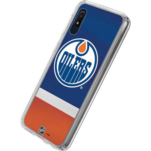 NHL Edmonton Oilers Jersey Galaxy A10e Clear Case