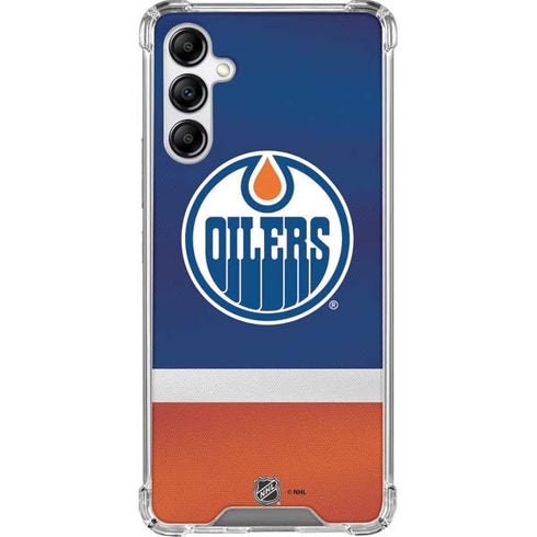 NHL Edmonton Oilers Jersey Galaxy A14 5G Clear Case