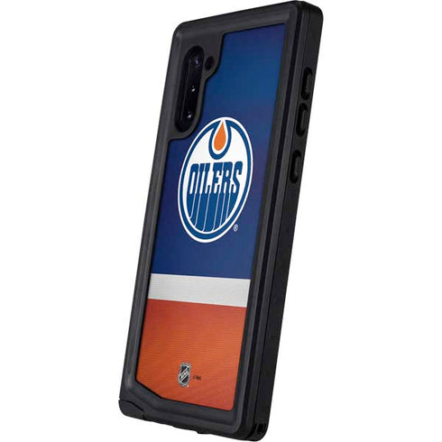 NHL Edmonton Oilers Jersey Galaxy Note 10 Waterproof Case