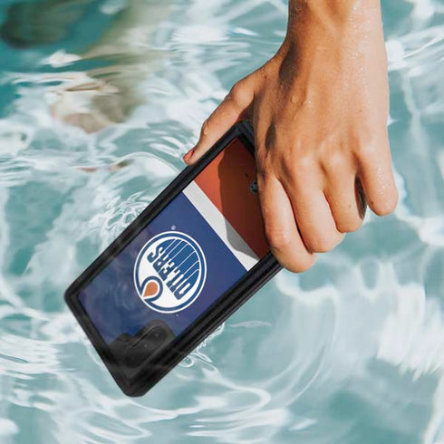 NHL Edmonton Oilers Jersey Galaxy Note 10 Waterproof Case