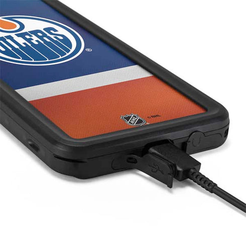 NHL Edmonton Oilers Jersey Galaxy S20 Plus Waterproof Case