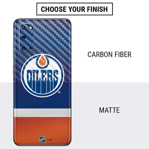 NHL Edmonton Oilers Jersey Galaxy S20 Skin