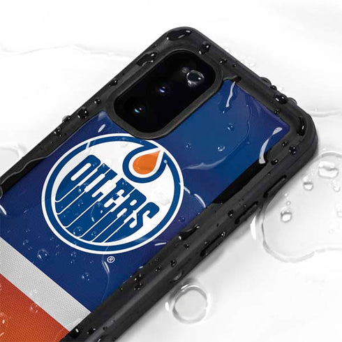 NHL Edmonton Oilers Jersey Galaxy S20 Waterproof Case