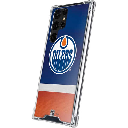 NHL Edmonton Oilers Jersey Galaxy S22 Ultra Clear Case