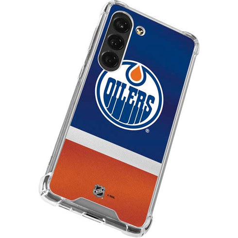 NHL Edmonton Oilers Jersey Galaxy S23 Clear Case