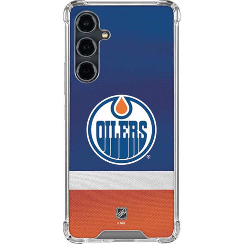 NHL Edmonton Oilers Jersey Galaxy S23 FE Clear Case