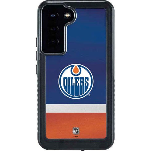 NHL Edmonton Oilers Jersey Galaxy S23 Plus Waterproof Case