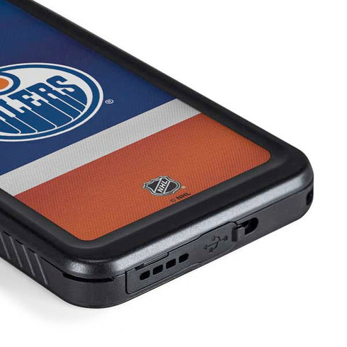 NHL Edmonton Oilers Jersey Galaxy S23 Plus Waterproof Case
