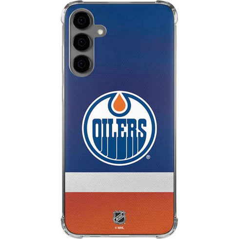NHL Edmonton Oilers Jersey Galaxy S24 Plus Clear Case