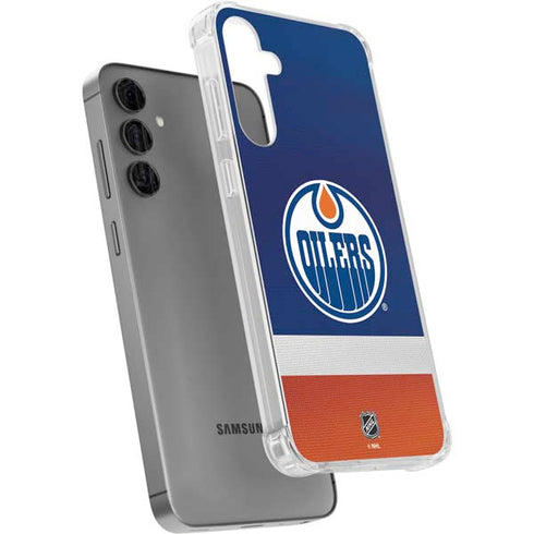 NHL Edmonton Oilers Jersey Galaxy S24 Plus Clear Case