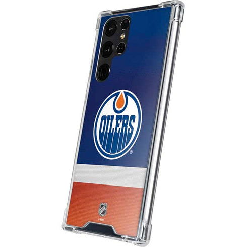 NHL Edmonton Oilers Jersey Galaxy S24 Ultra Clear Case